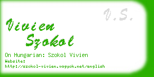 vivien szokol business card